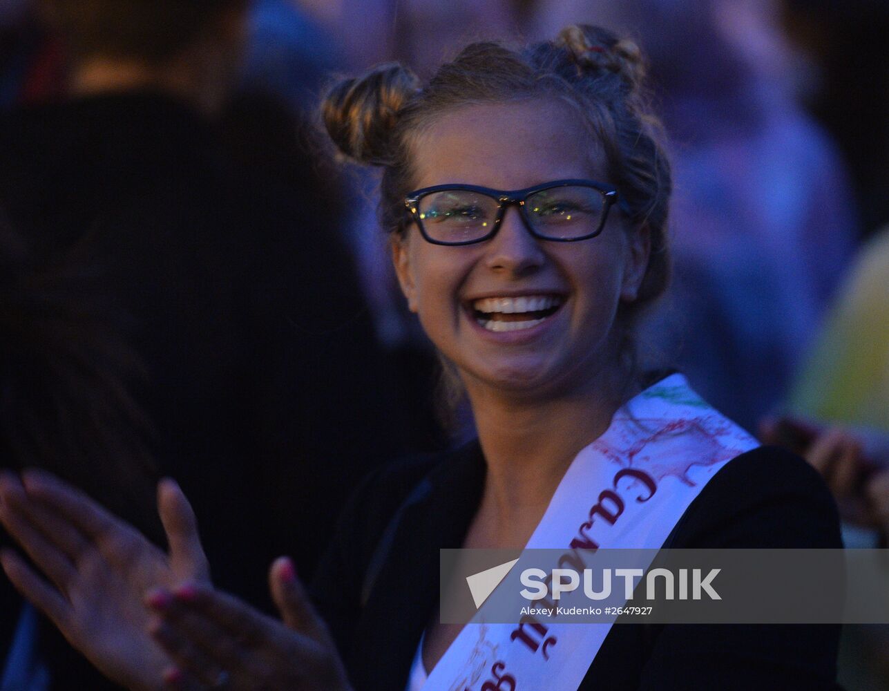 Scarlet Sails school-leavers' festival in St. Petersburg during SPEIF 2015