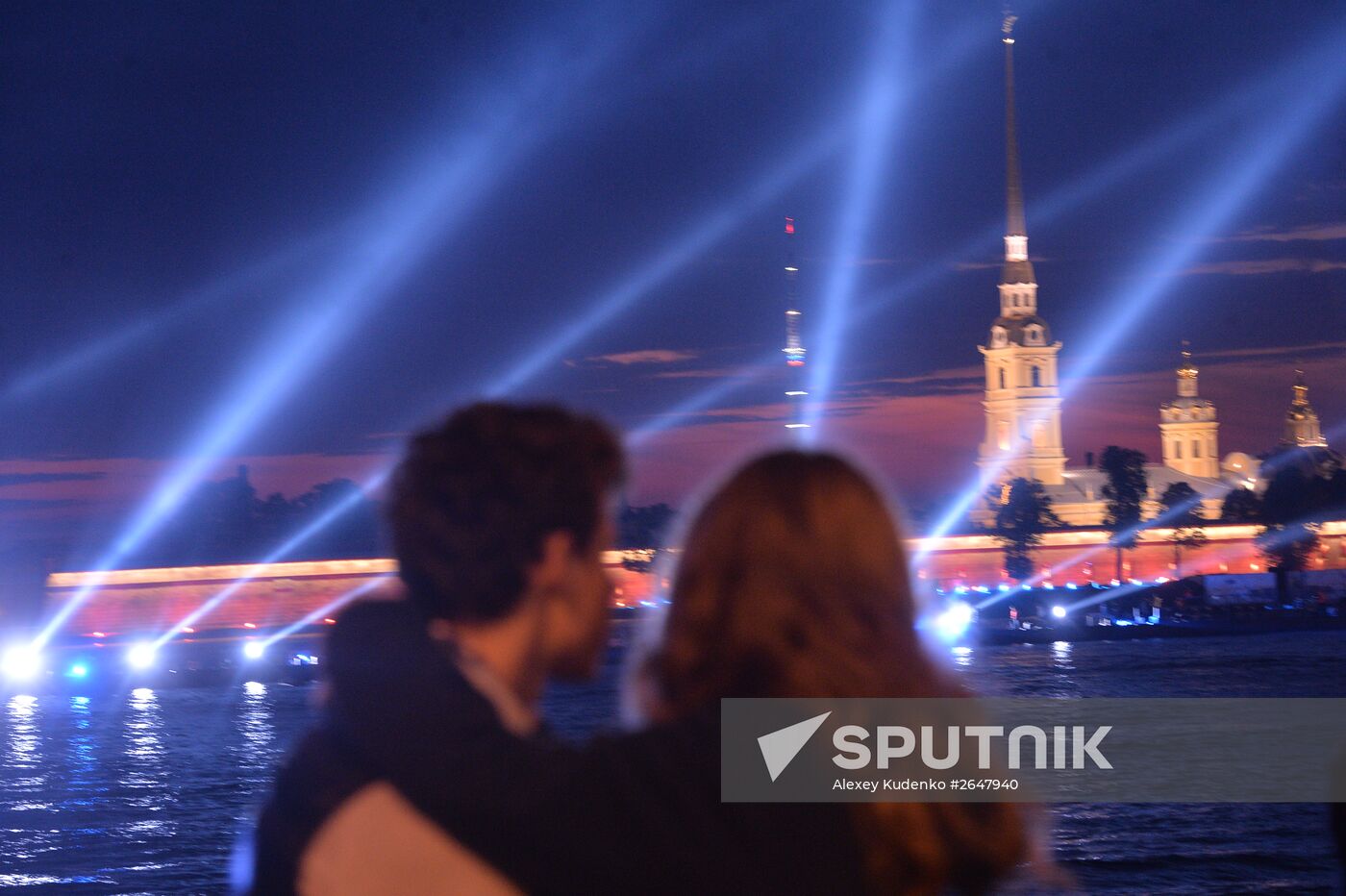 Scarlet Sails school-leavers' festival in St. Petersburg during SPEIF 2015