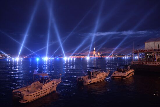 Scarlet Sails school-leavers' festival in St. Petersburg during SPEIF 2015
