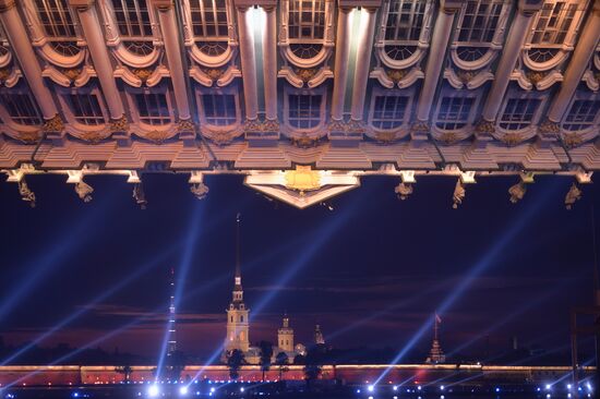 Scarlet Sails school-leavers' festival in St. Petersburg during SPEIF 2015