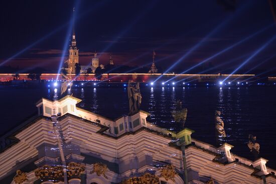 Scarlet Sails school-leavers' festival in St. Petersburg during SPEIF 2015