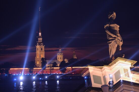 Scarlet Sails school-leavers' festival in St. Petersburg during SPEIF 2015