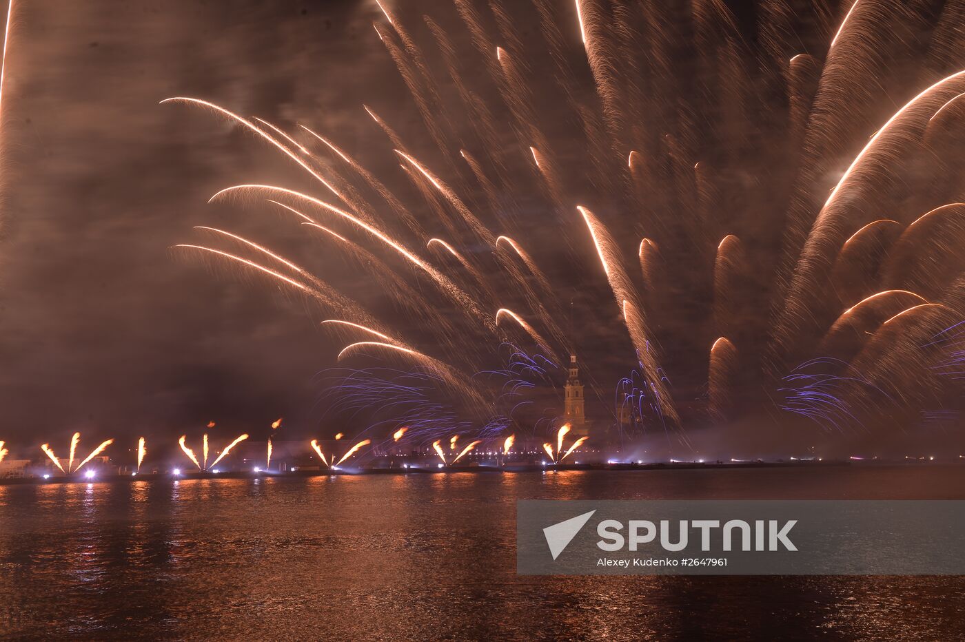 Scarlet Sails school-leavers' festival in St. Petersburg during SPEIF 2015