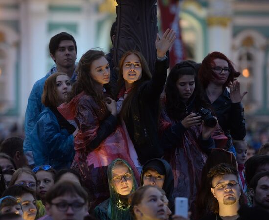 Scarlet Sails school-leavers' festival in St. Petersburg during SPEIF 2015