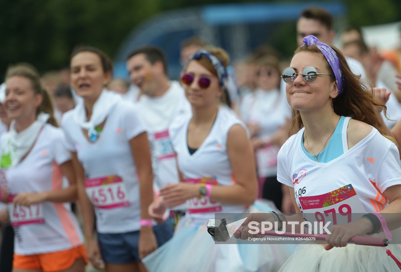 Colour run in Moscow