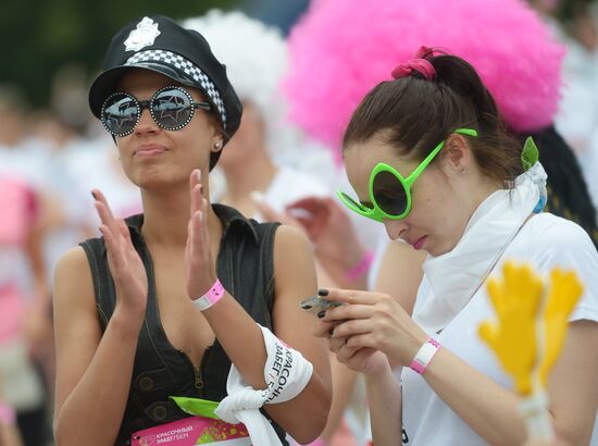 Colour run in Moscow