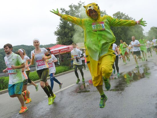 Colour run in Moscow