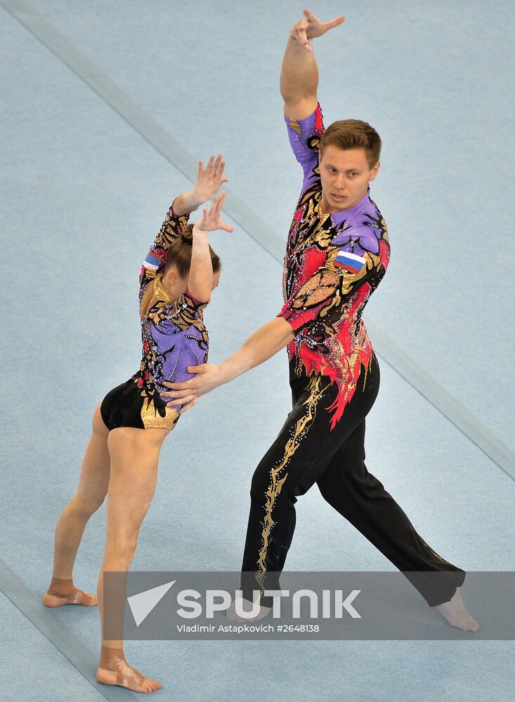 2015 European Games. Acrobatic gymnastics. Mixed pairs dynamic