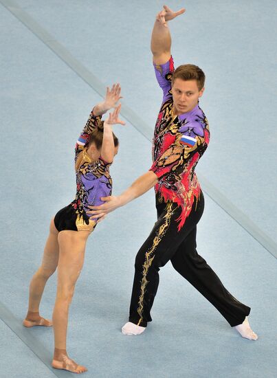 2015 European Games. Acrobatic gymnastics. Mixed pairs dynamic
