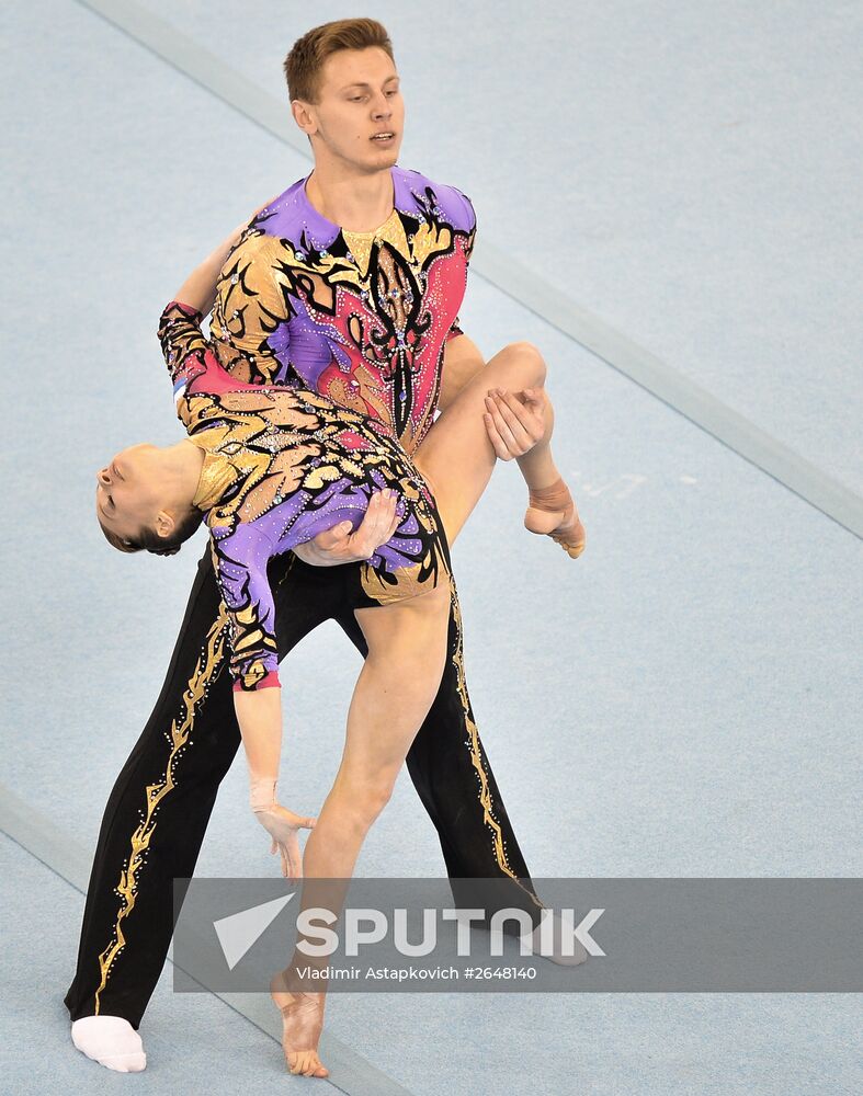 2015 European Games. Acrobatic gymnastics. Mixed pairs dynamic