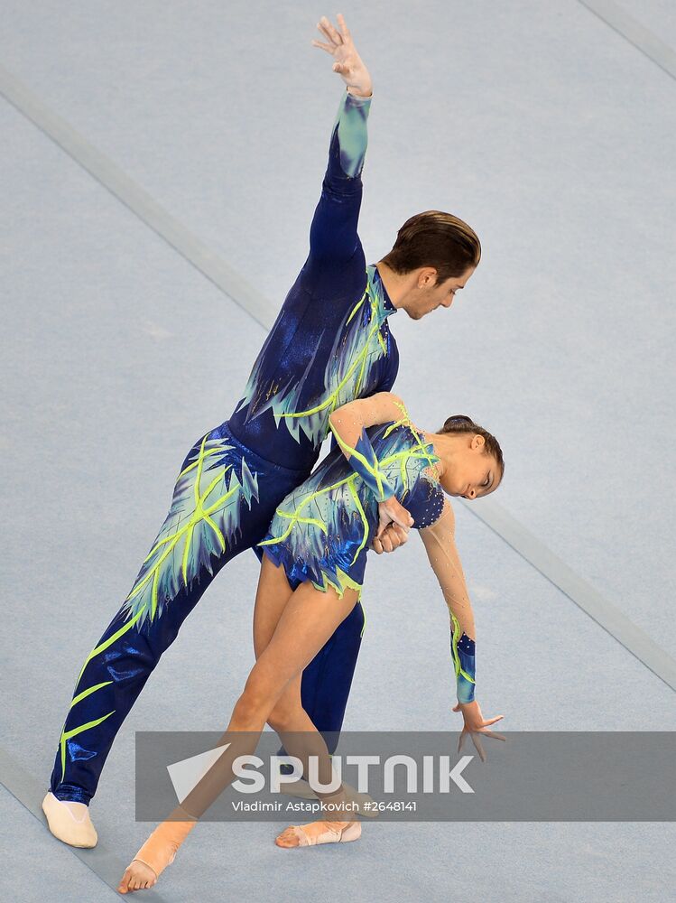 2015 European Games. Acrobatic gymnastics. Mixed pairs dynamic