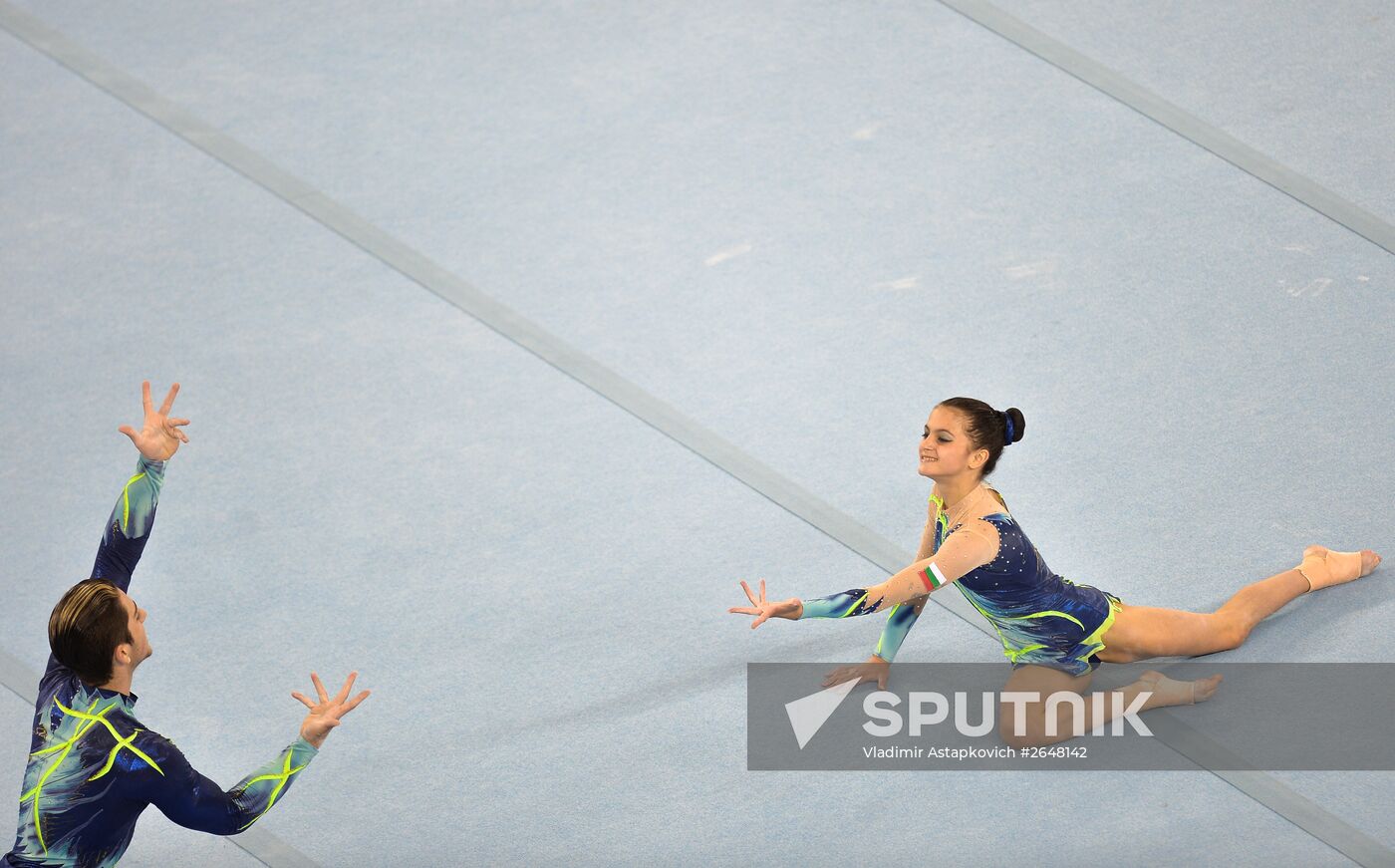 2015 European Games. Acrobatic gymnastics. Mixed pairs dynamic