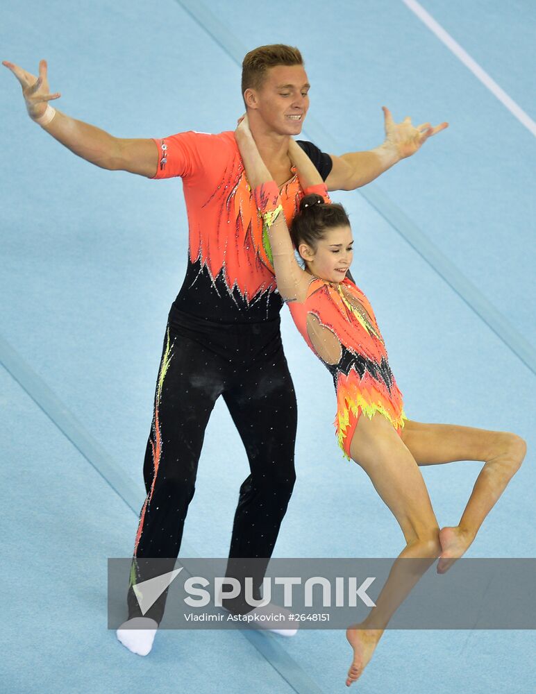 2015 European Games. Acrobatic gymnastics. Mixed pairs dynamic