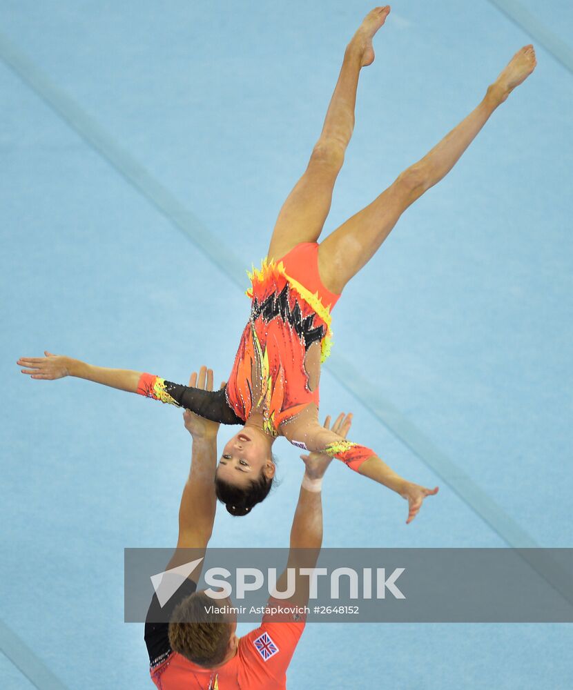 2015 European Games. Acrobatic gymnastics. Mixed pairs dynamic