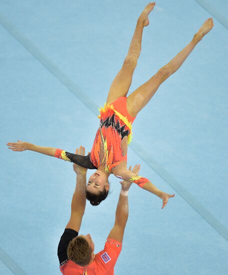 2015 European Games. Acrobatic gymnastics. Mixed pairs dynamic