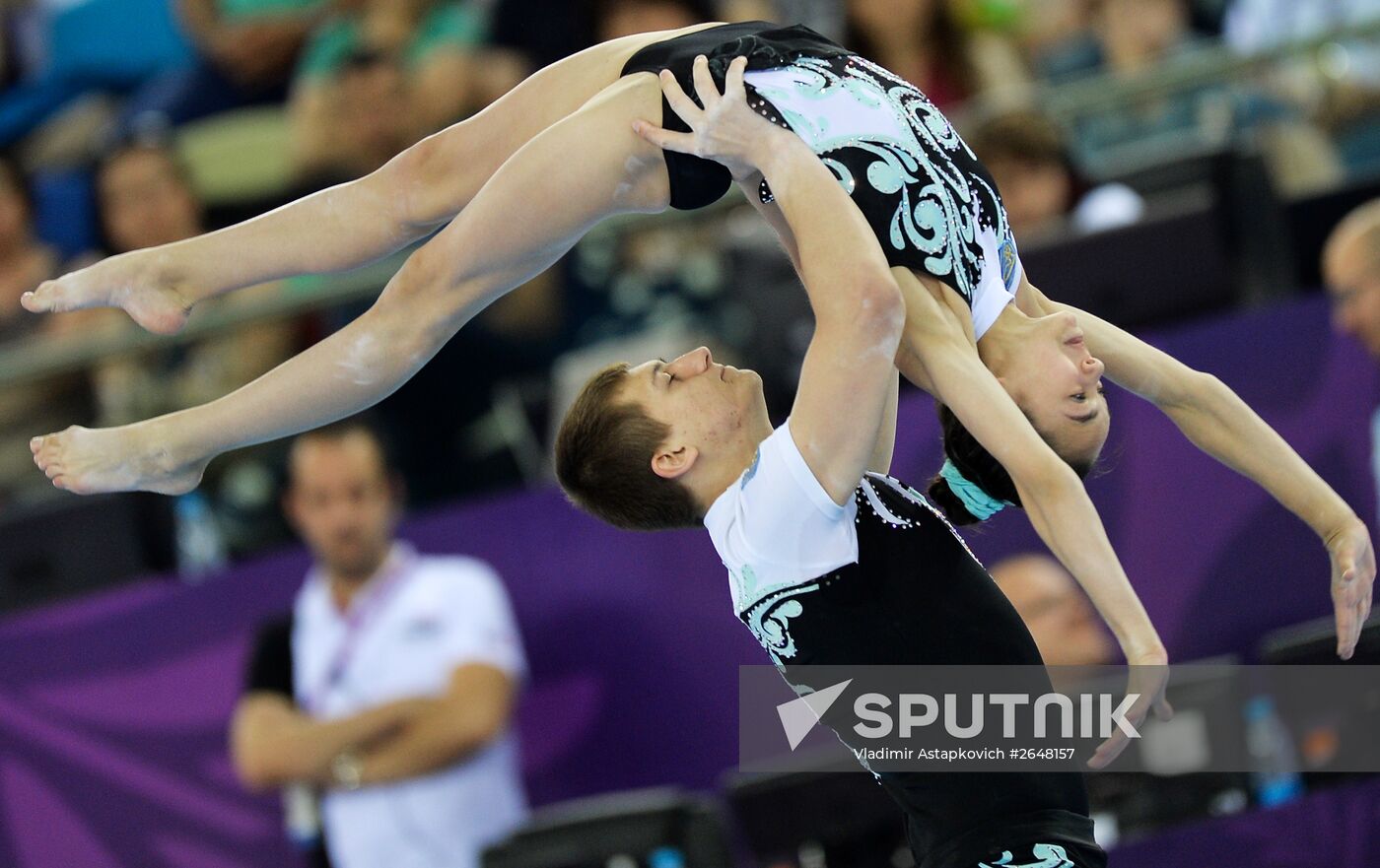 2015 European Games. Acrobatic gymnastics. Mixed pairs dynamic