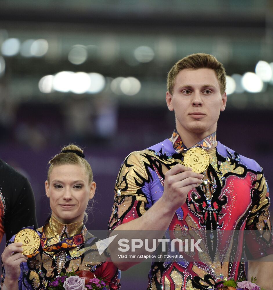 2015 European Games. Acrobatic gymnastics. Mixed pairs dynamic