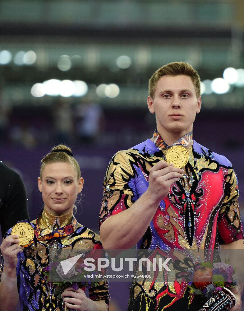 2015 European Games. Acrobatic gymnastics. Mixed pairs dynamic