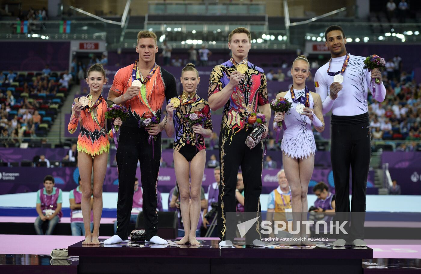 2015 European Games. Acrobatic gymnastics. Mixed pairs dynamic
