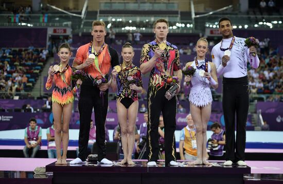 2015 European Games. Acrobatic gymnastics. Mixed pairs dynamic