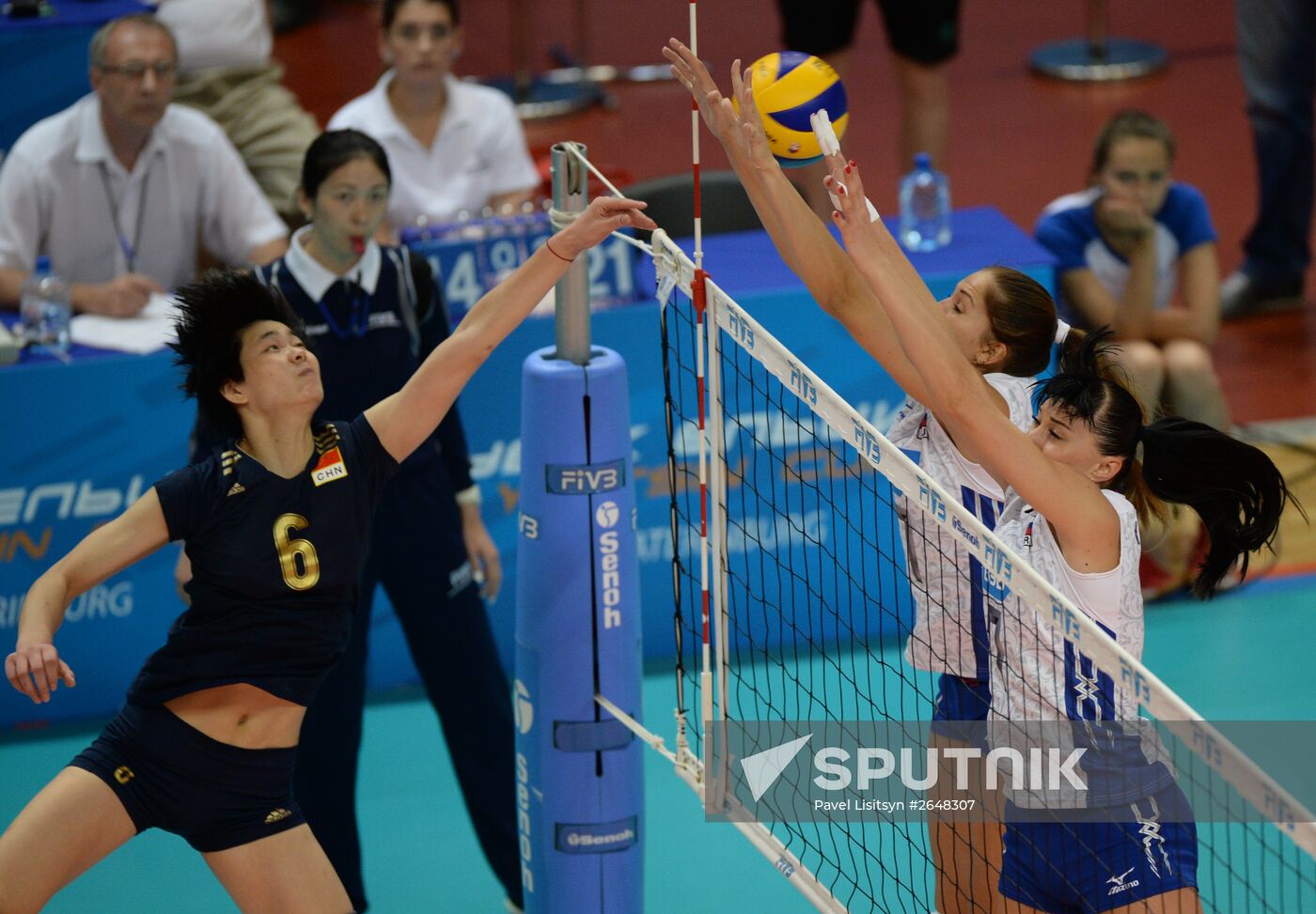 Boris Yeltsin Volleyball Cup. Russia vs. China