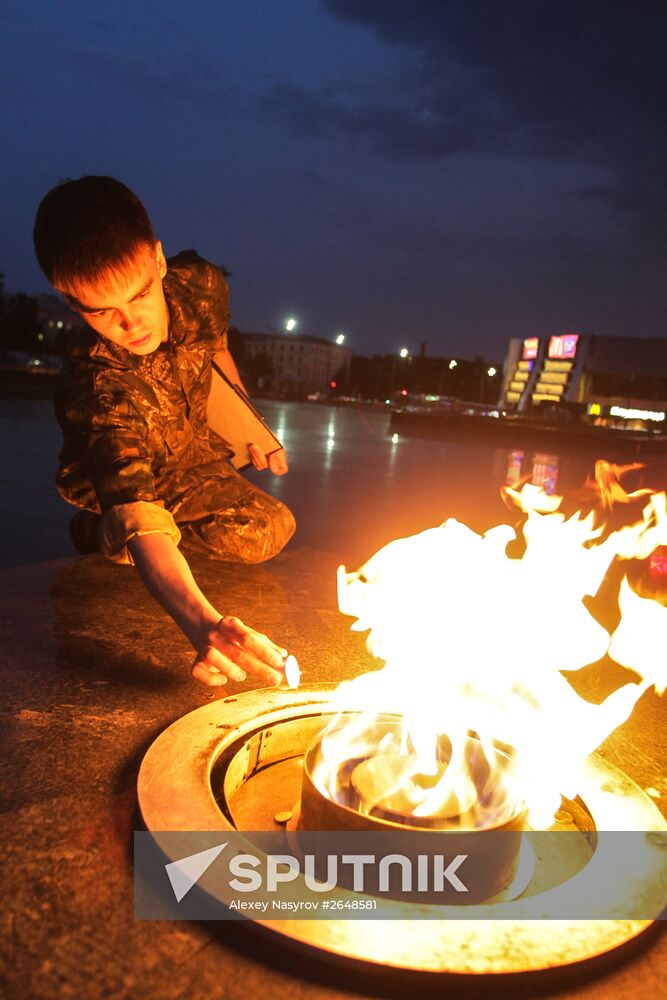 The Candle of Memory event in Kazan