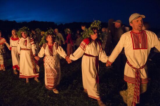 Okunevo village hosts the summer solstice holiday