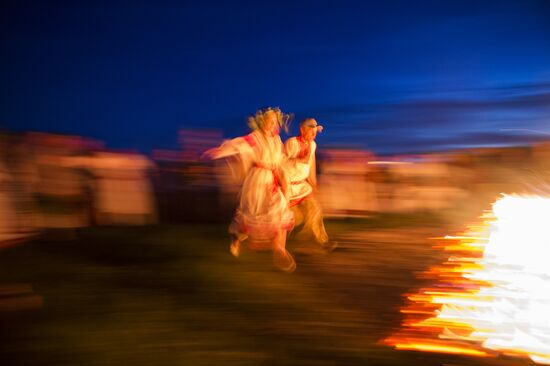 Okunevo village hosts the summer solstice holiday