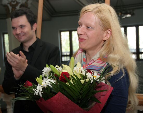 American pianist Valentina Lisitsa in Donetsk