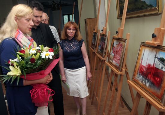 American pianist Valentina Lisitsa in Donetsk