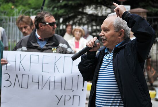 Protest against increased housing and utilities rates in Lvov
