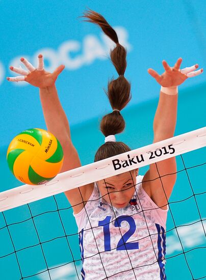 First European Games. Volleyball. Women. Turkey vs. Russia