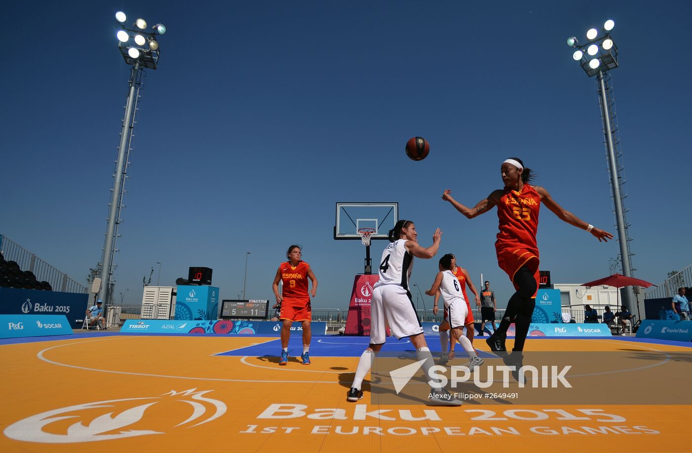 First European Games. 3X3 Basketball Competition. Day One