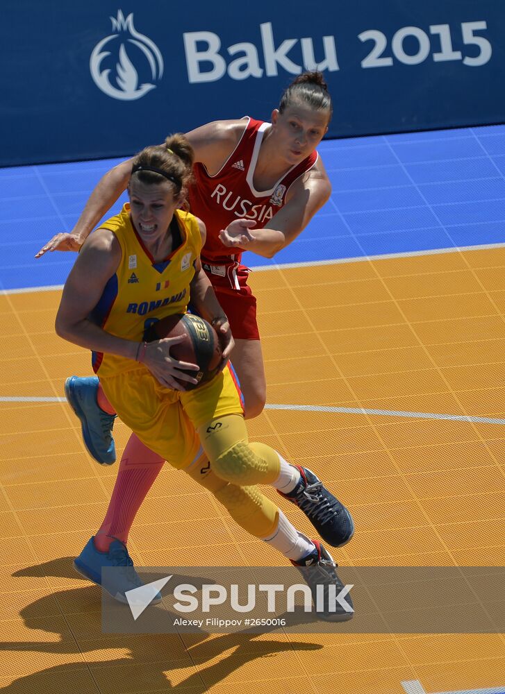 1st European Games. 3 X 3 streetball. Day Two