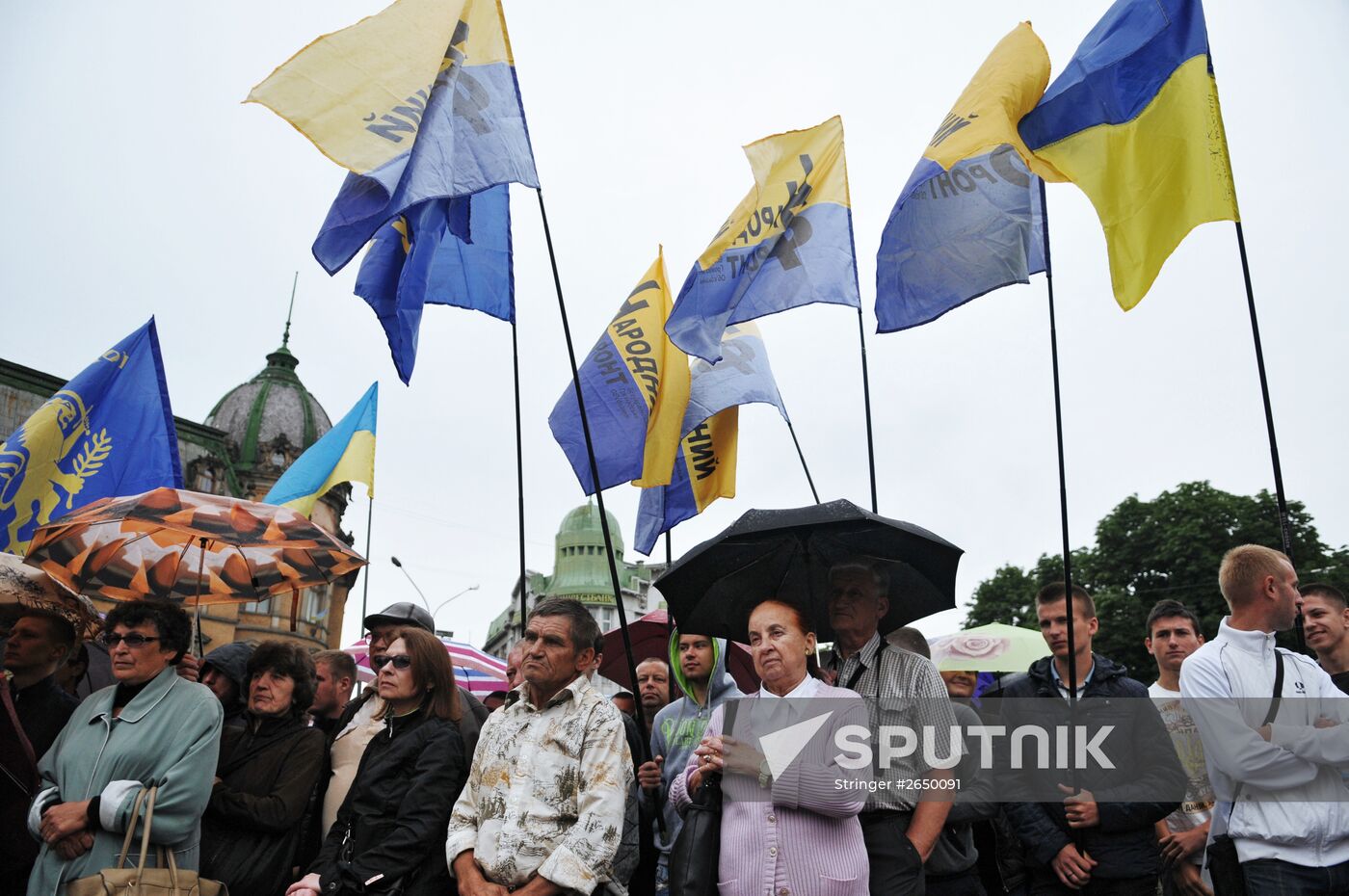 Protests against increased utilities tariffs in Lvov