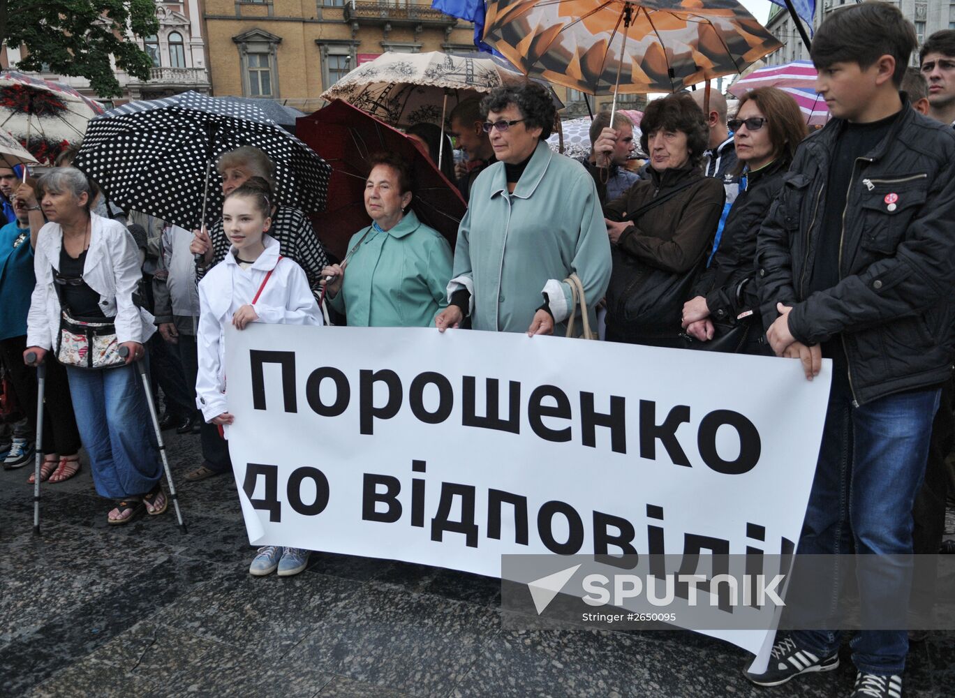 Protests against increased fees in Lvov