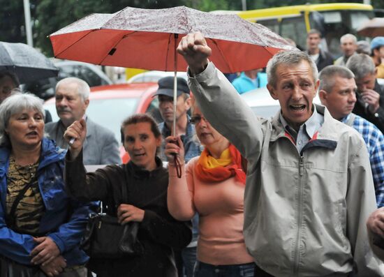 Protests against increased fees in Lvov