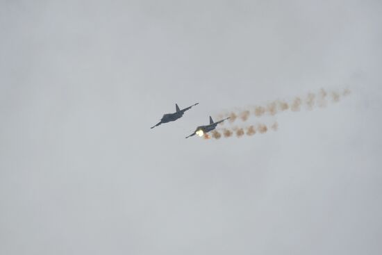 Russian, Belarusian air forces and air-defense forces conduct joint exercise at Telemba center