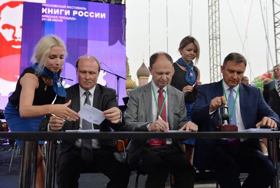 Books of Russia festival on Red Square. Day One