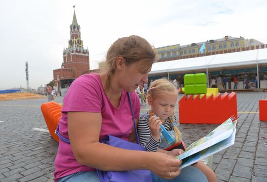 Books of Russia festival on Red Square. Day One