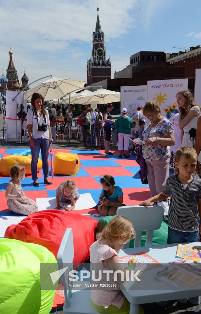 Books of Russia festival on Red Square. Day One