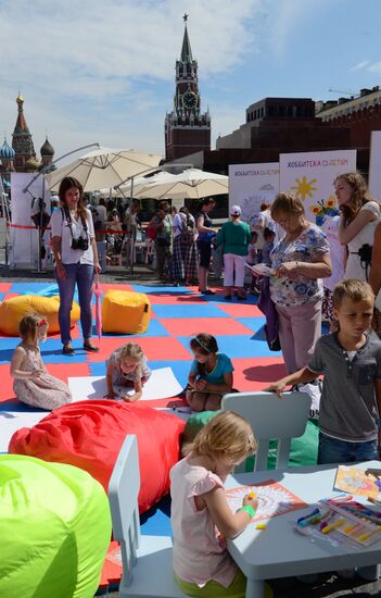 Books of Russia festival on Red Square. Day One