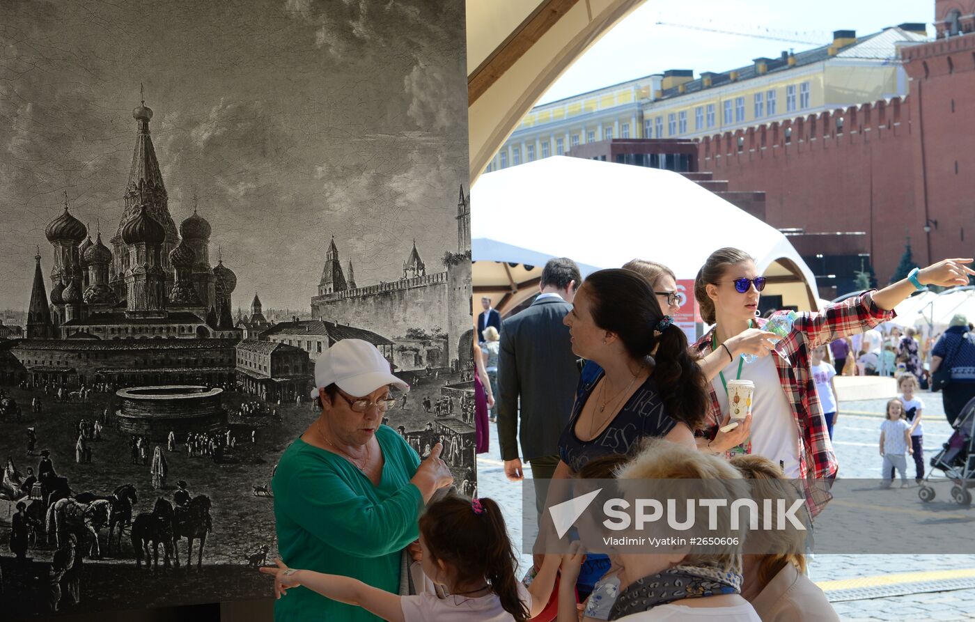 Books of Russia festival on Red Square. Day One