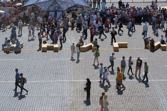 Books of Russia festival on Red Square. Day One