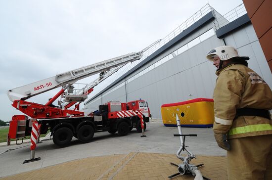 Russian Emergency Ministry's drills on Coca-Cola plant