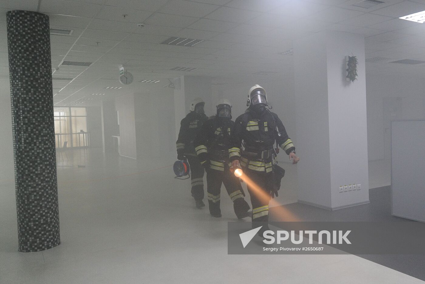 Russian Emergency Ministry's drills on Coca-Cola plant