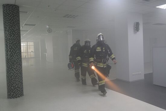 Russian Emergency Ministry's drills on Coca-Cola plant