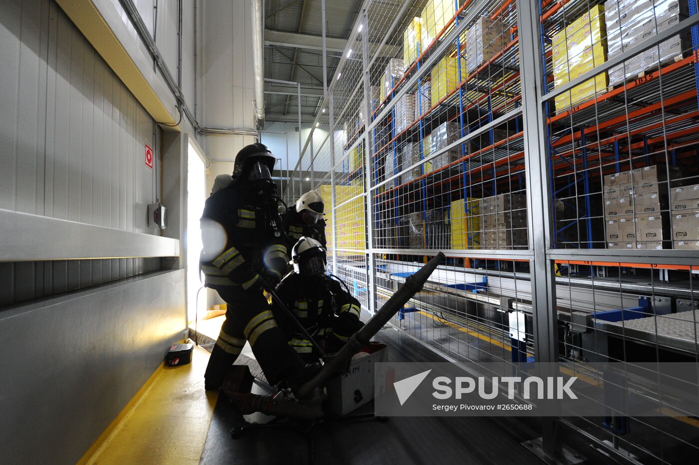 Russian Emergency Ministry's drills on Coca-Cola plant