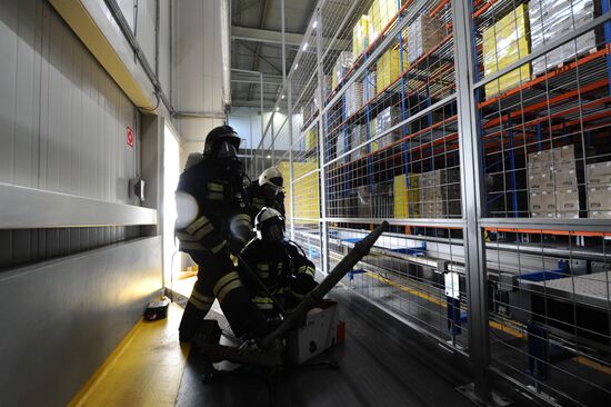 Russian Emergency Ministry's drills on Coca-Cola plant