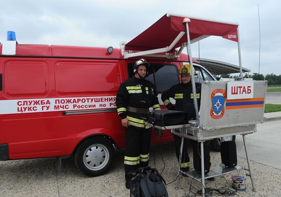 Russian Emergency Ministry's drills on Coca-Cola plant